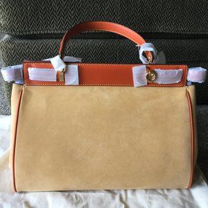 NEW Tory Burch  Suede Oversized Satchel